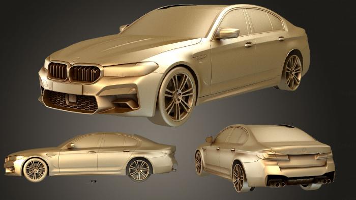 نموذج ثلاثي الأبعاد لآلة CNC السيارات والنقل سيارة BMW M5 F90 2021